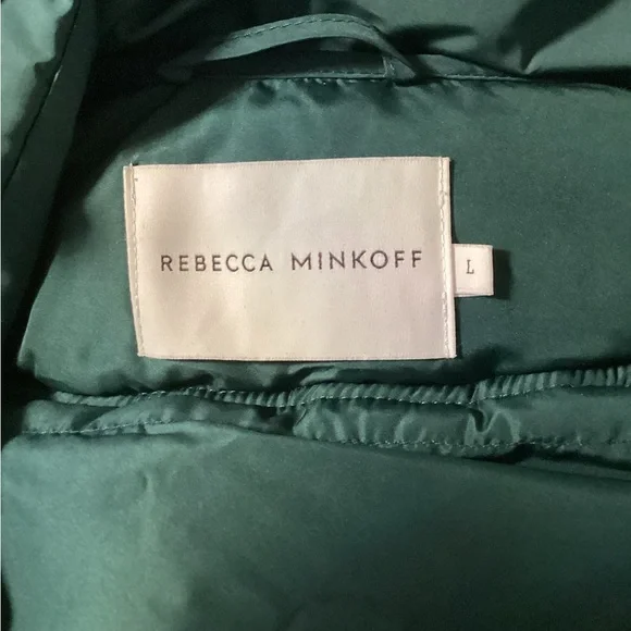 Rebecca Minkoff Deep Green Puffer Coat - Picture 3 of 6